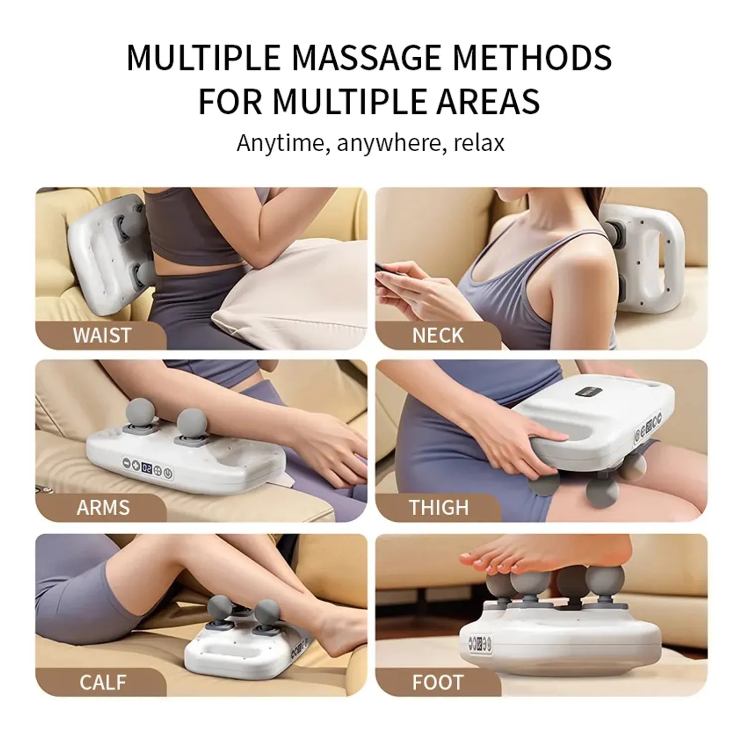 Masajeador Corporal 4 Cabezales